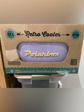 Polarbox Retro Cooler - Lavender